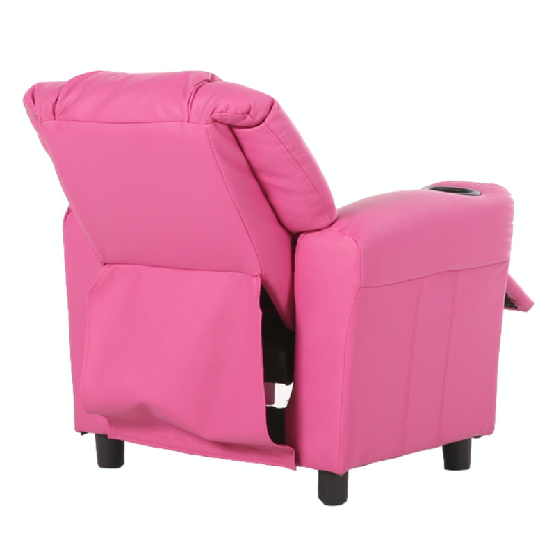 Load image into Gallery viewer, Oliver Kids Recliner Chair Sofa Children Lounge Couch PU Armchair - Pink-4
