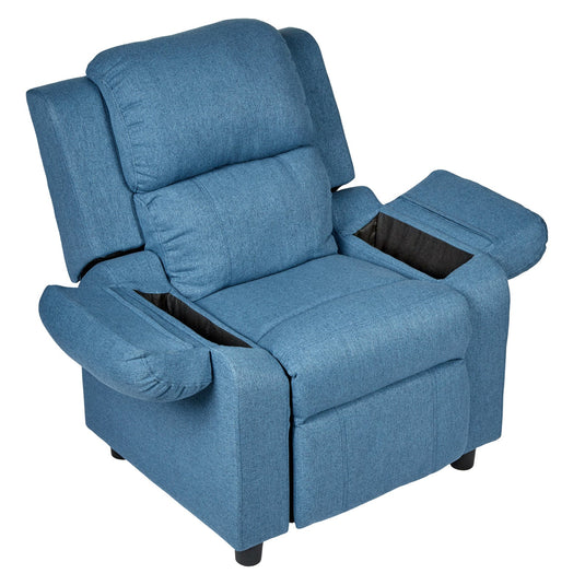 Erika Navy Blue Adult Recliner Sofa Chair Blue Lounge Couch Armchair Furniture-3