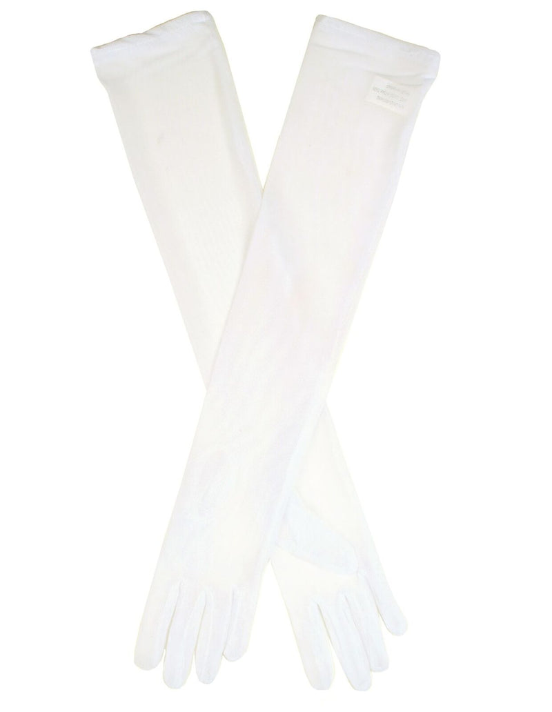 Load image into Gallery viewer, Dents Womens Sheer Tulle Opera Length Evening Gloves - Cream - One Size-1
