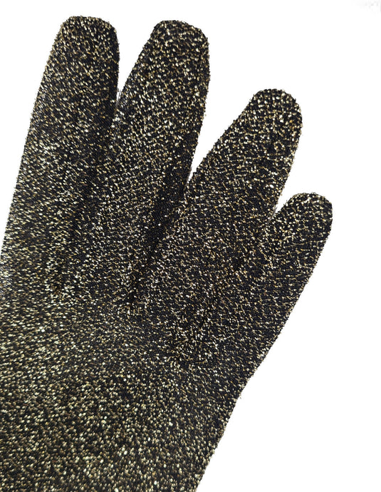Dents Womens Elbow Length Mesh Gloves in Gold-4