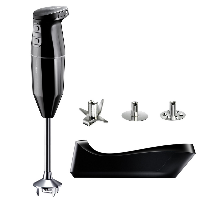 Load image into Gallery viewer, Bamix Cordless Plus Handheld Stainless Steel Blender in Black (Made in Switzerland)-0
