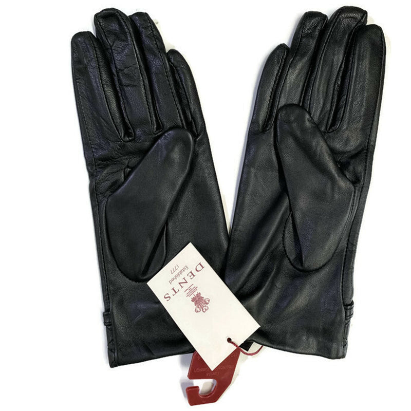 Load image into Gallery viewer, Dents Womens Kitty Sheepskin Genuine Leather Gloves Warm Winter Classic Ladies - Black-3
