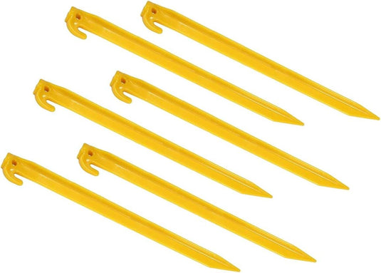 6pcs Coleman 300mm ABS Pegs Heavy Duty Tent Awnings Sport Nets Peg-1