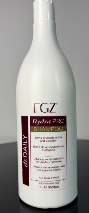 Hydra Pro Shampoo 1L (Amino Acids / Collagen / Silk Protein) by FGZ Keratin & Nanoplasty SAFE-3
