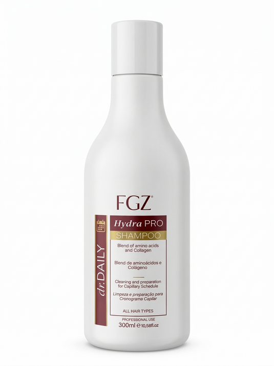 Hydra Pro Shampoo 300ml (Amino Acids / Collagen / Silk Protein) by FGZ - Keratin & Nanoplasty SAFE-0
