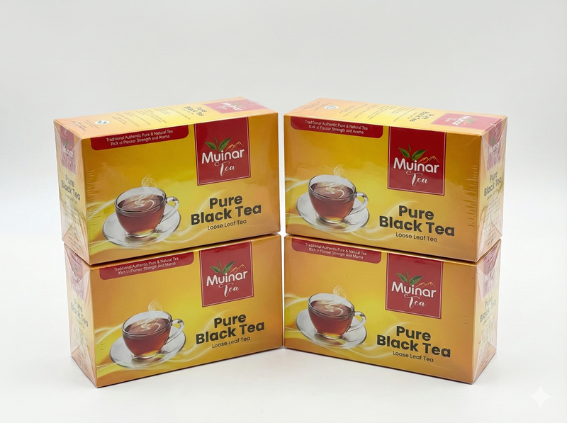 Load image into Gallery viewer, 4x Muinar 130g Pure Black Tea - Loose Leaf (520g Total)-1
