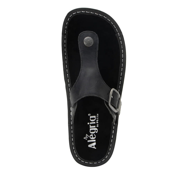 Load image into Gallery viewer, Alegria Vella Comfort Sandals Slip On Ladies Shoes - Oiled Black
