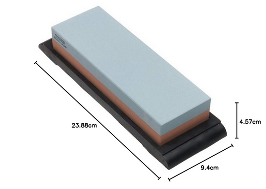 Global Combination Whetstone Large 1000/240 Grit G-1800L Medium/Course - Made in Japan-3