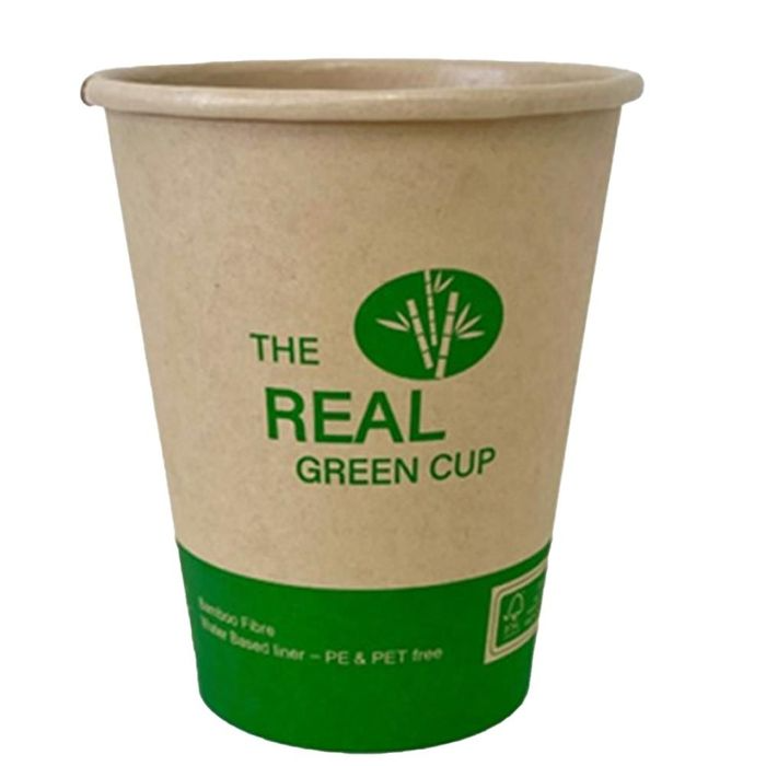 Load image into Gallery viewer, 2500x Bamboo Paper Drinking Coffee Cups (Single Wall) w/ Water Based Lining - 7oz (210ml)-2
