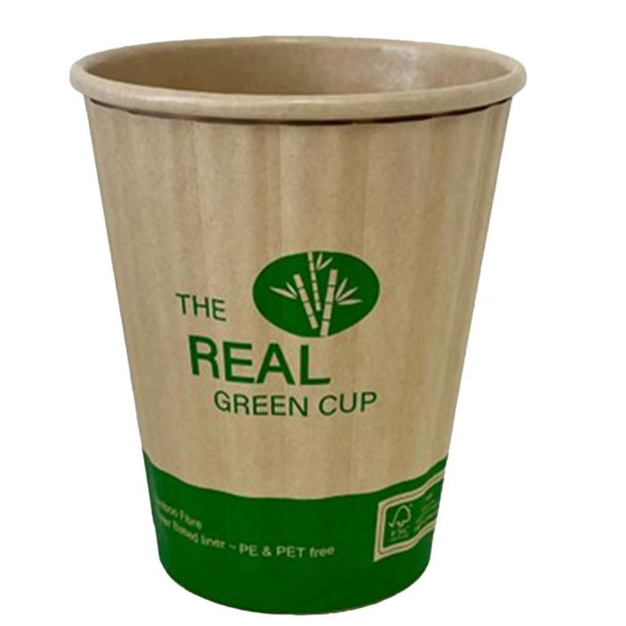 Load image into Gallery viewer, 500x Bamboo Paper Drinking Coffee Cups (Double Wall) w/ Water Based Lining - 8oz (280ml)-2
