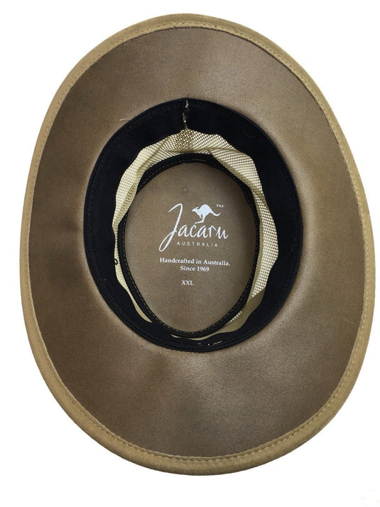 JACARU Summer Breeze Squashy Cooler Suede Leather Hat Brim Vented Mesh 1019 | Adventureco