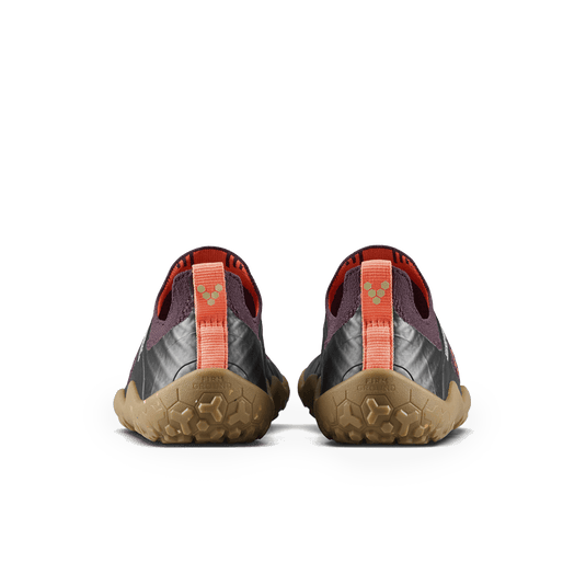 Vivobarefoot Primus Trail Knit FG Juniors Huckleberry/ Molten Lava