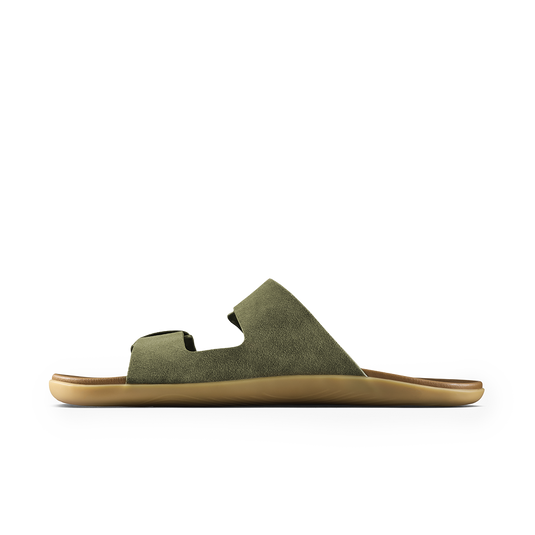 Vivobarefoot Sensus Yin Slide Mens Dark Olive-2