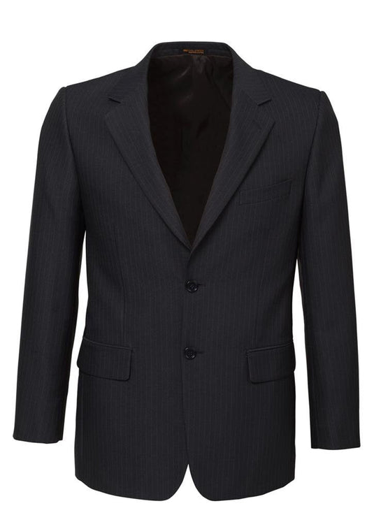 Mens Single Breasted 2 Button Suit Jacket Work Business - Pin Striped-20