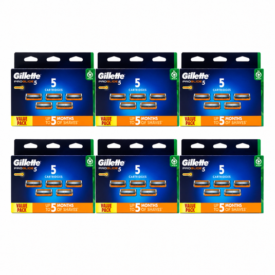 30x Gillette Pro Glide Razor Cartridges Refills Mens (6 Packs of 5 Cartridges)-1