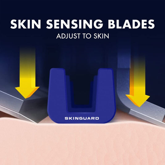4x Gillette SkinMate Mens Sensitive Disposable Razor Razors in Blue-4