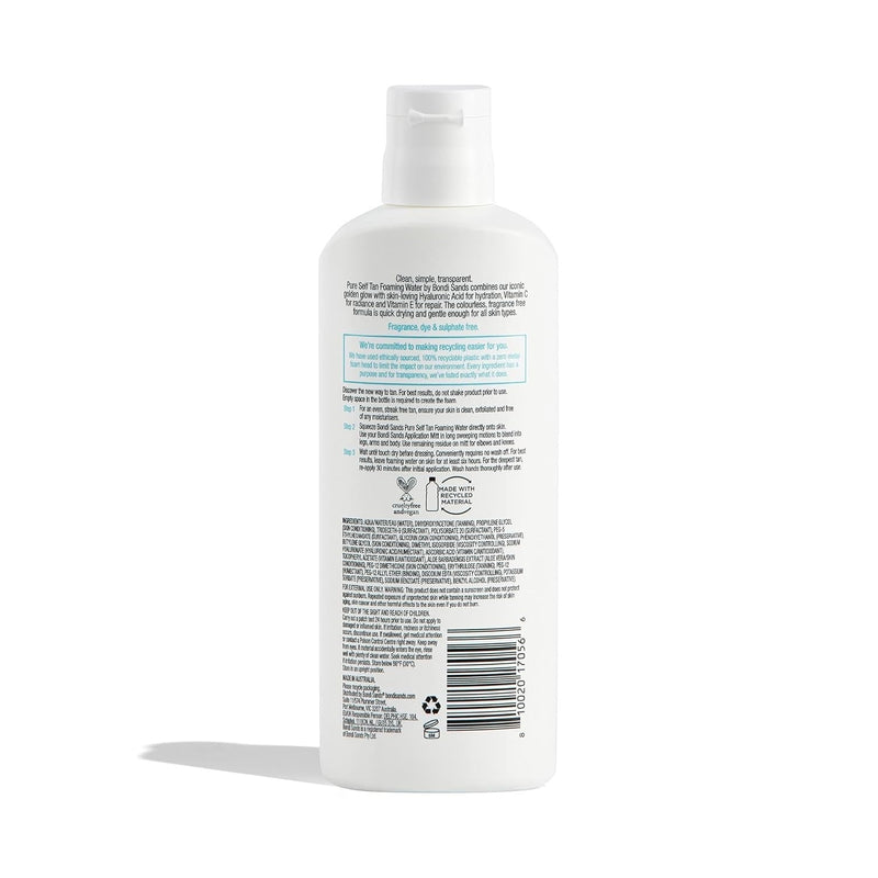 Load image into Gallery viewer, Bondi Sands 200ml Pure Self Tanning Foaming Water w/ Hyaluronic Acid Vegan-2
