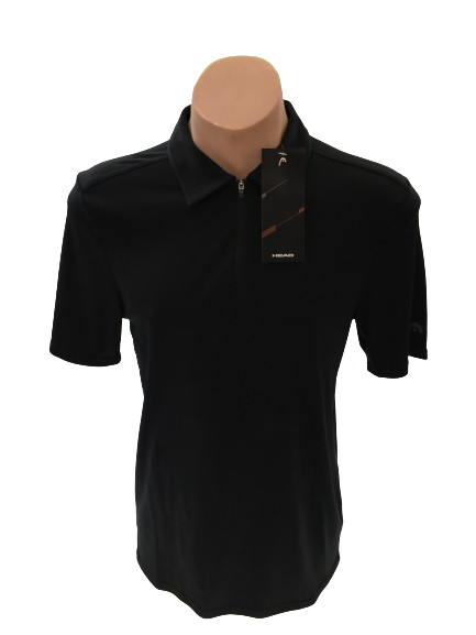 Load image into Gallery viewer, Head Mens Basic Technology Endo Dry And Ergo Stretch Polo Tennis Sport  - Black-5
