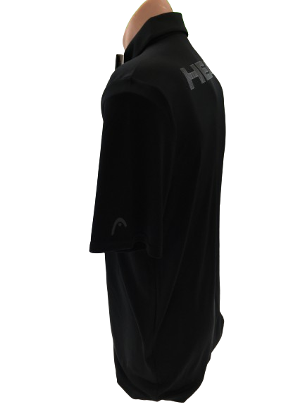 Load image into Gallery viewer, Head Mens Basic Technology Endo Dry And Ergo Stretch Polo Tennis Sport  - Black-4

