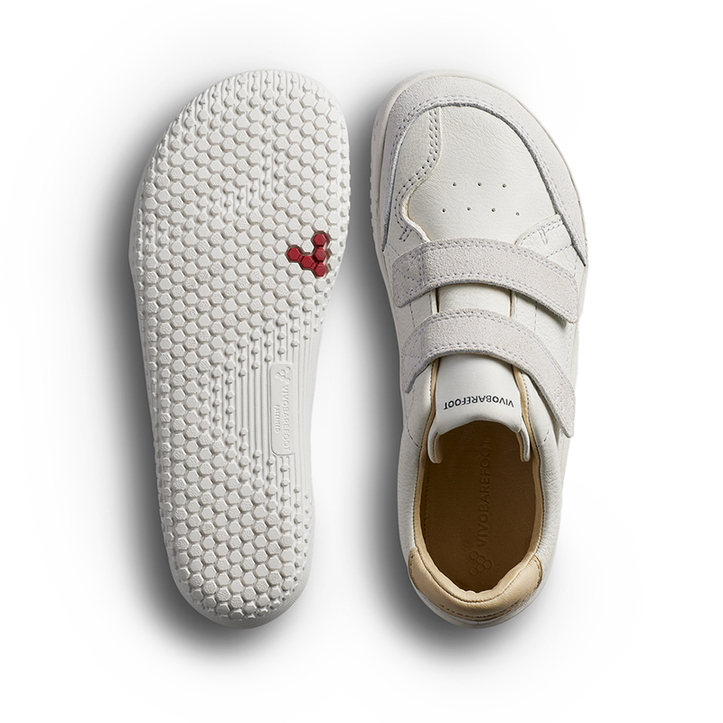 Load image into Gallery viewer, Vivobarefoot Gobi Sneaker Kids Limestone
