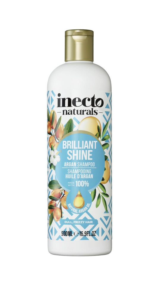 Inecto Brilliant Shine Argan Shampoo Frizz Control Hair Wash 500ml-1