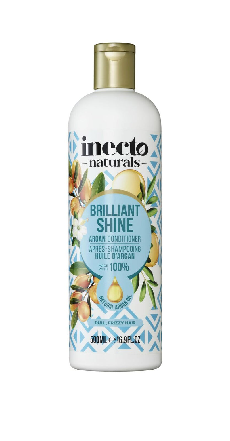 Load image into Gallery viewer, Inecto Brilliant Shine Argan Oil Conditioner Frizzy Hair Nourishing 500ml-0

