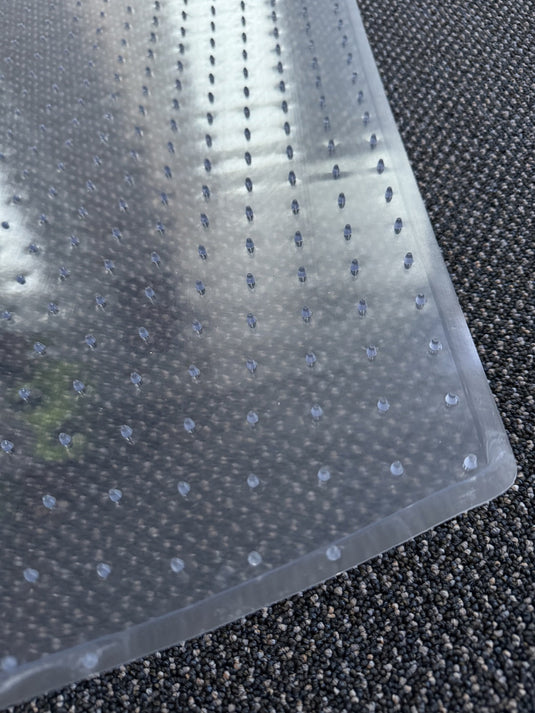 Marbig Office Chair Mat Carpet Protector PVC Protection - 124cm (L) x 99cm (W)-2