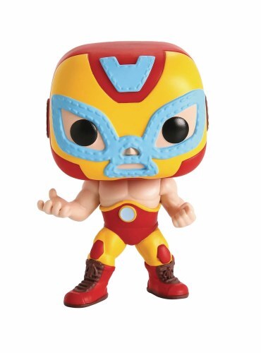 Load image into Gallery viewer, Funko Pop! Marvel Lucha Libre El Heroe Invicto Iron Man Vinyl Figure #709-2
