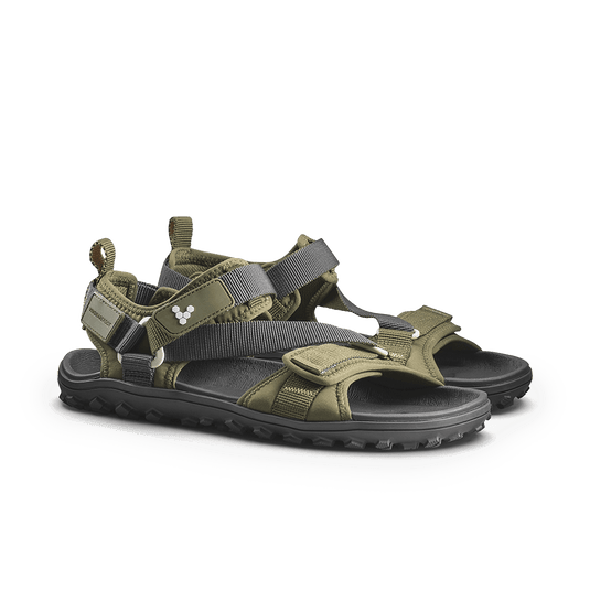Vivobarefoot Tracker Ora Sandal Women's Barefoot Adventure Sandal – Dark Olive
