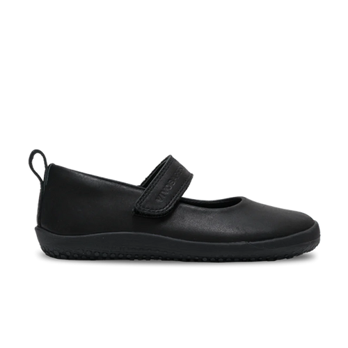 Vivobarefoot Wyn School Kids Obsidian Black