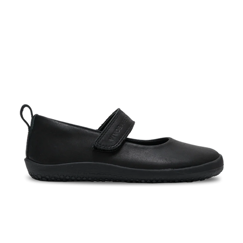 Load image into Gallery viewer, Vivobarefoot Wyn School Kids Obsidian Black
