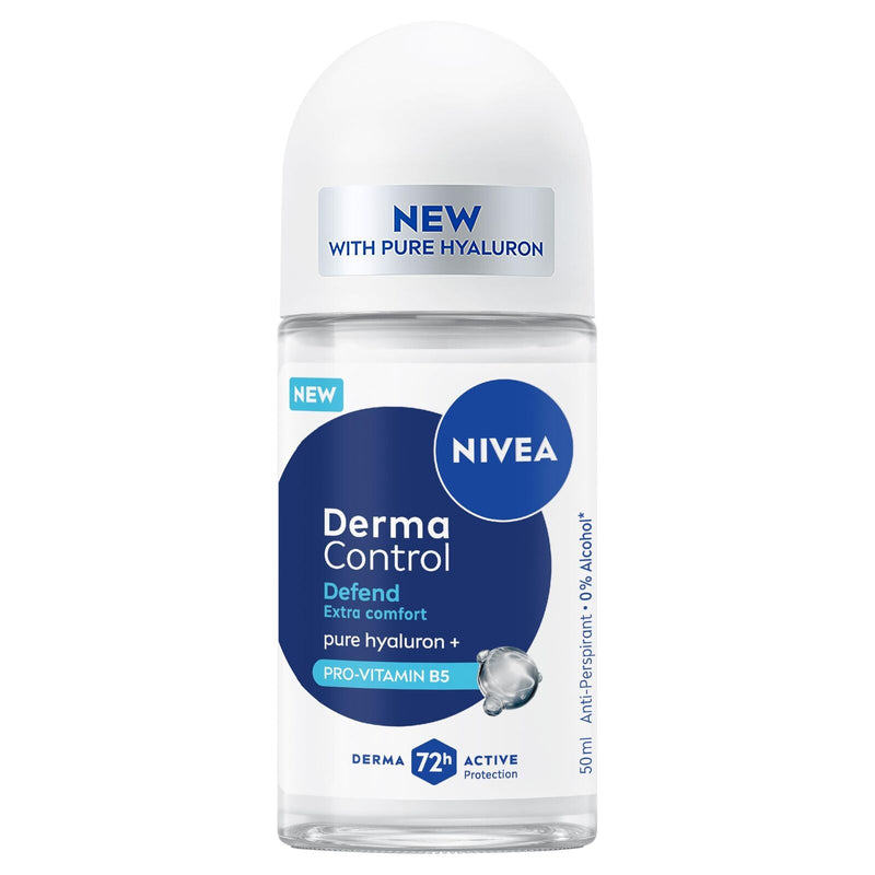 Load image into Gallery viewer, NIVEA Womens Derma Control 50ml Roll-On Antiperspirant Deodorant 72H-0
