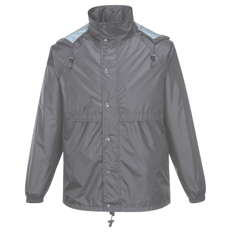 Load image into Gallery viewer, HUSKI STRATUS RAIN JACKET Waterproof Workwear Concealed Hood Windproof Packable - Charcoal-4
