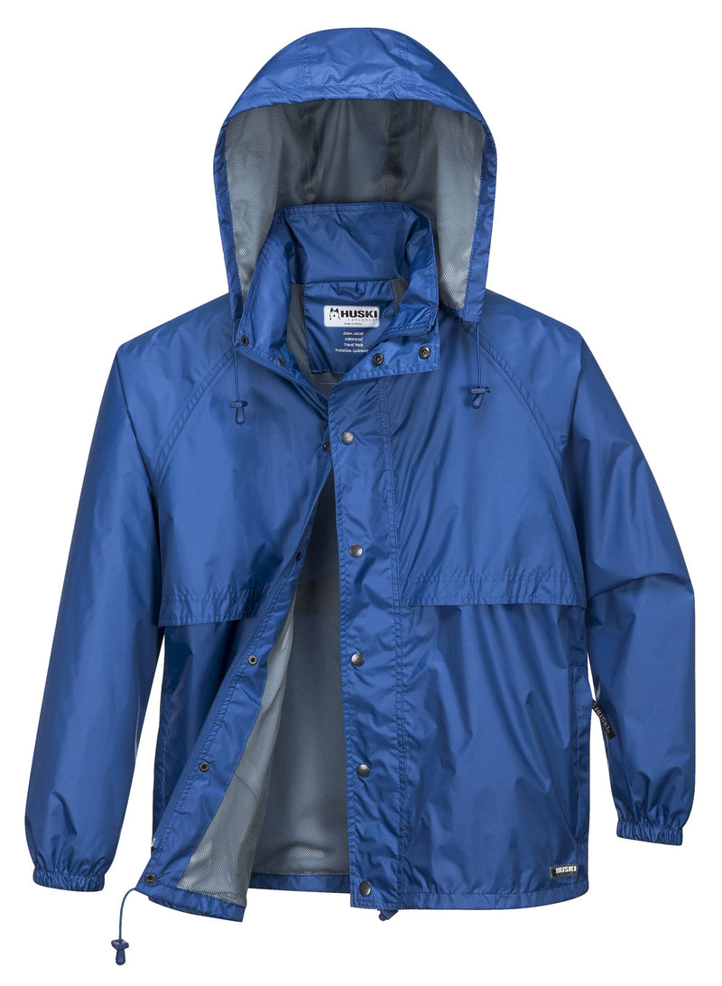 Load image into Gallery viewer, HUSKI STRATUS RAIN JACKET Waterproof Workwear Concealed Hood Windproof Packable - Cobalt-12
