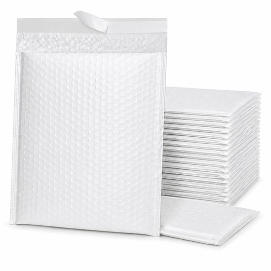 200x White Poly Bubble Mailers Padded Cushioned Postage Envelope - "Size 2" (210mm x 270mm)-0