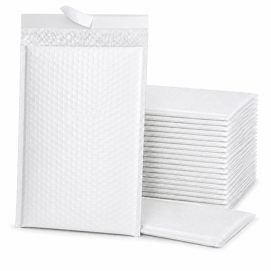 100x White Poly Bubble Mailers Padded Cushioned Postage Envelope - "Size 3" (240mm x 345mm)-0