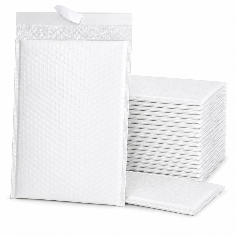 Load image into Gallery viewer, 100x White Poly Bubble Mailers Padded Cushioned Postage Envelope - "Size 4" (265mm x 375mm)-0
