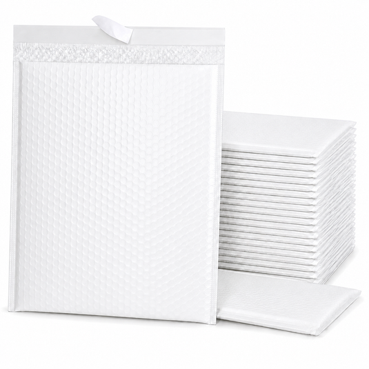 100x White Poly Bubble Mailers Padded Cushioned Postage Envelope - "Size 5" (305mm x 400mm)-0