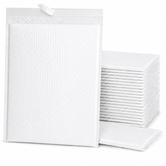 100x White Poly Bubble Mailers Padded Cushioned Postage Envelope - "Size 6" (360mm x 470mm)-0