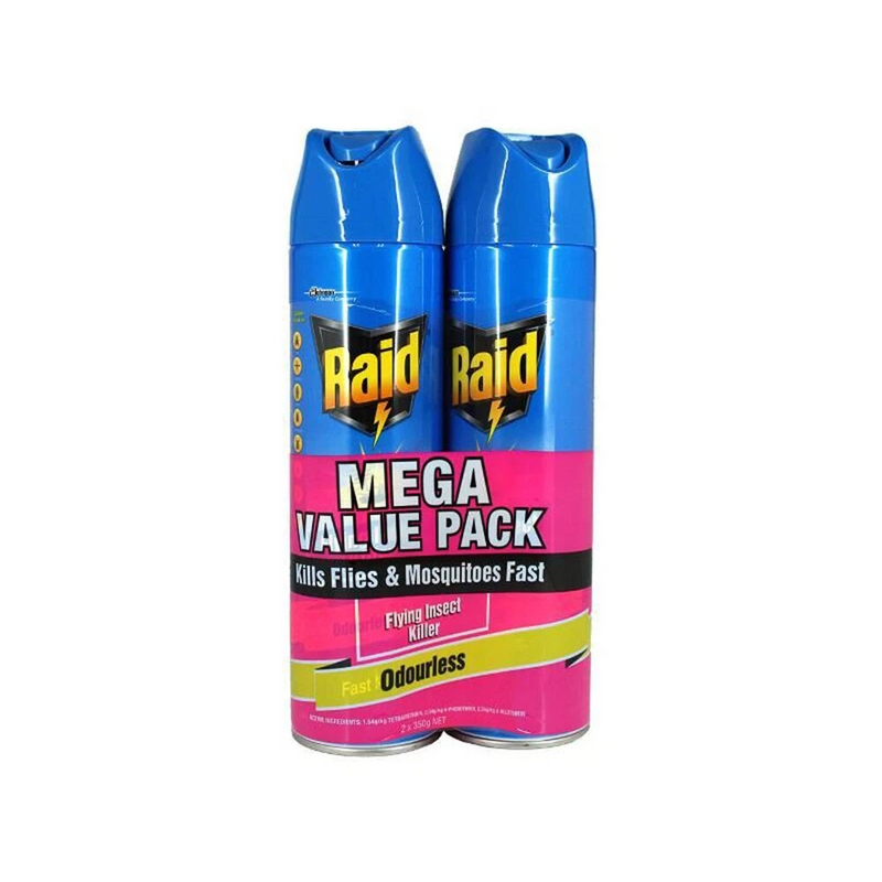 Load image into Gallery viewer, 350g Raid Flying Insect Killer Spray Fast Acting Indoor Outdoor Pest Control (1 Pack of 2)-0
