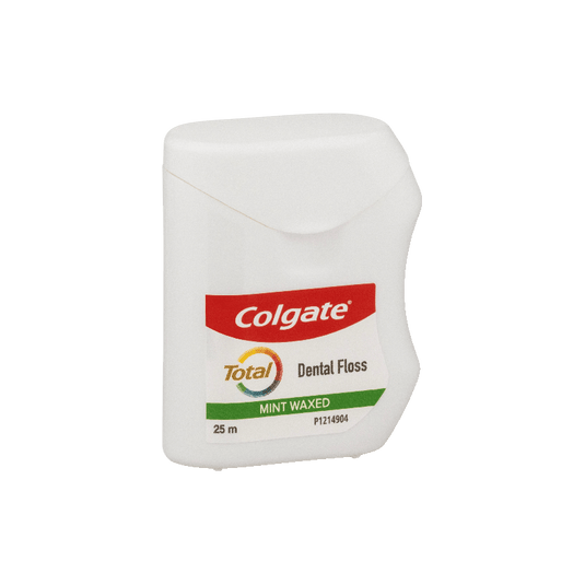 Colgate Total Dental Floss Mint Waxed Plaque Removal Gum Care - 25m-3