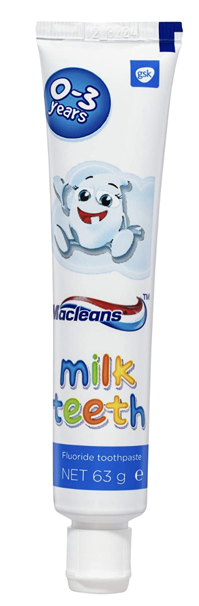Macleans Fluoride Toothpaste Milk Teeth Gentle Care For Babies 0-3 Years Old 63g-4
