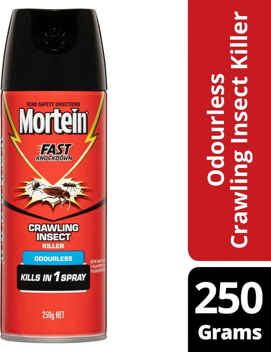Mortein Fast Knockdown Odourless Surface Spray Crawling Insect Killer 250g-1