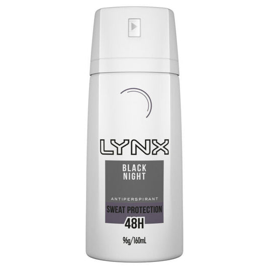 Lynx 160mL Black Night 48H Sweat Protection Antiperspirant Deodorant-0