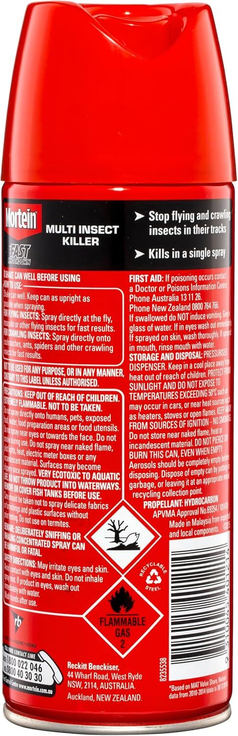 Mortein Fast Knockdown Aerosol Multi Insect Killer, 200g-2