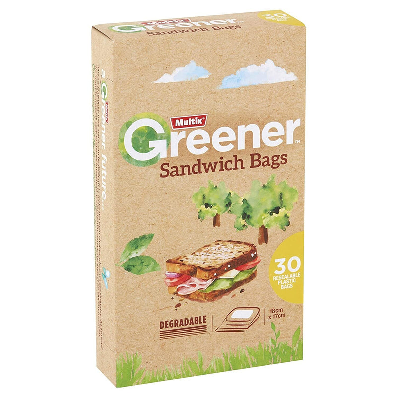 Load image into Gallery viewer, Multix Degradable Sandwich Bags 18cm x 17cm - 1 Pack of 30-0
