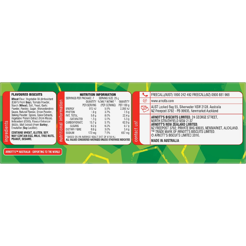 Load image into Gallery viewer, Arnott's Shapes Barbecue Cracker Biscuits 175g - Product of Australia (Fresh Batch)-3
