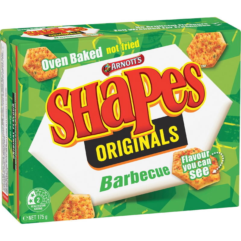 Load image into Gallery viewer, Arnott's Shapes Barbecue Cracker Biscuits 175g - Product of Australia (Fresh Batch)-1
