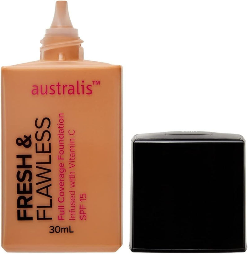 Load image into Gallery viewer, Australis Fresh &amp; Flawless Full Coverage Foundation SPF 15 - Sunkissed-3
