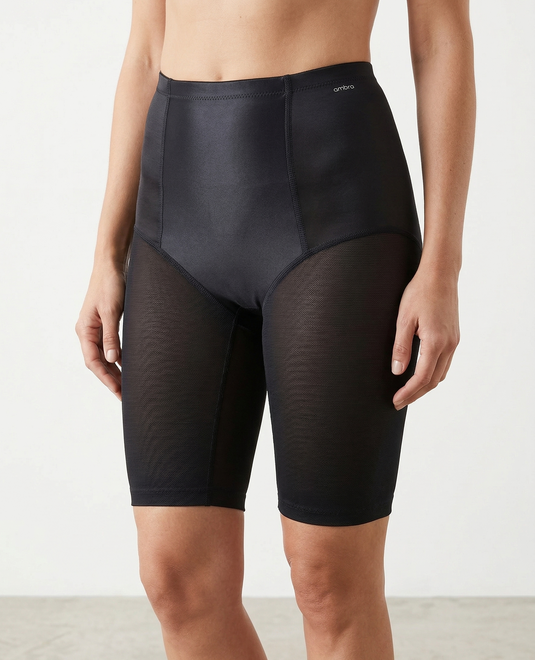 Ambra BodySculpt Long Control Shorts in Black (Size 10-12) - Slimming Shapewear-1
